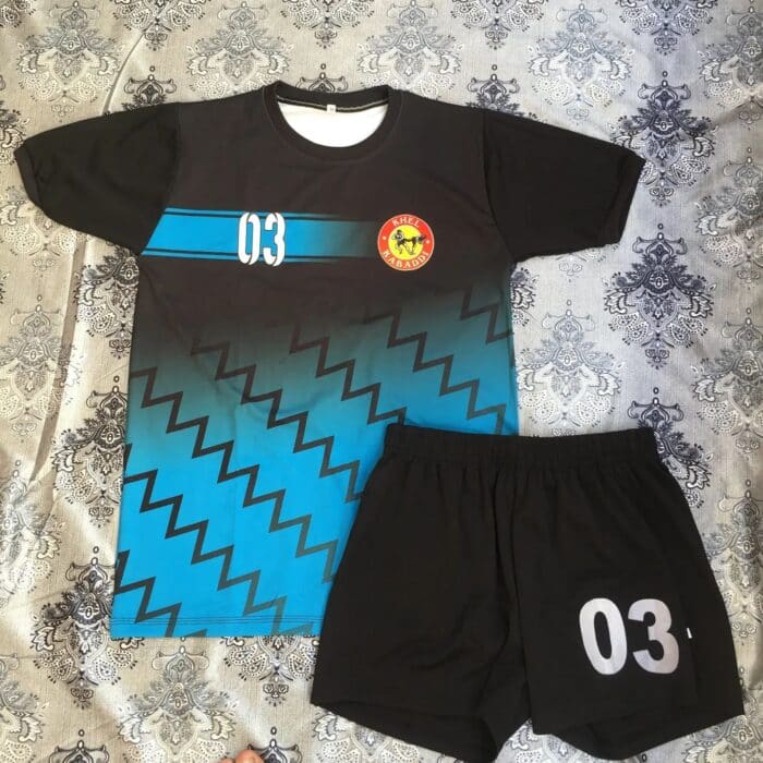 Black and Blue Kabaddi Jersey
