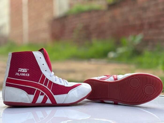 Kabaddi Shoes | White and Red