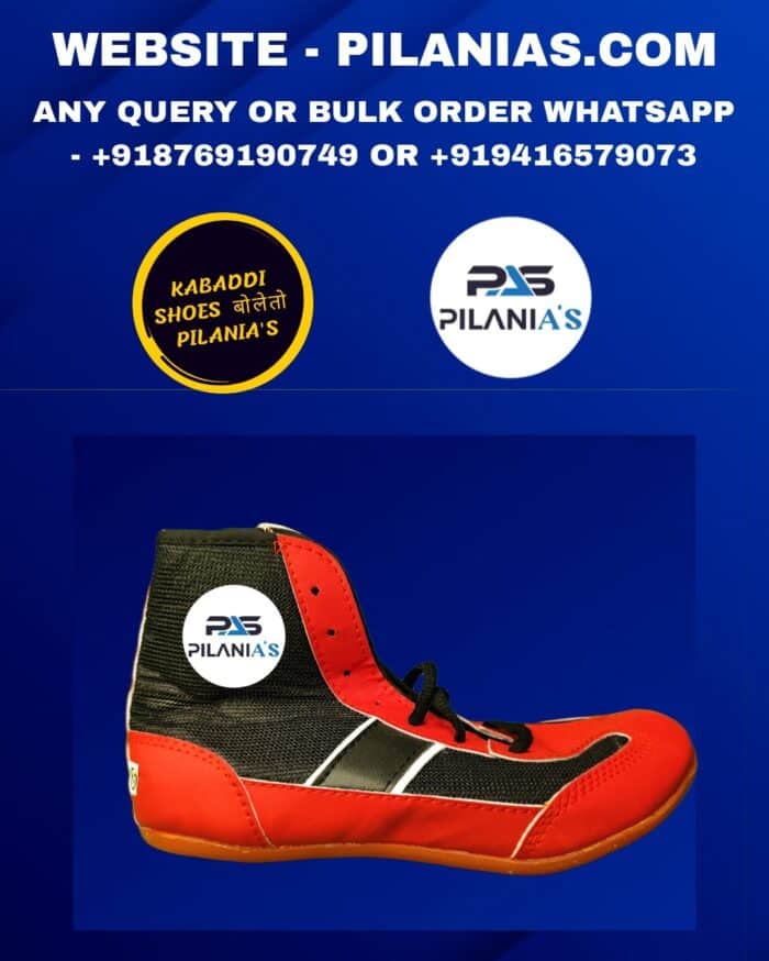 Kabaddi Shoes | Red and Black