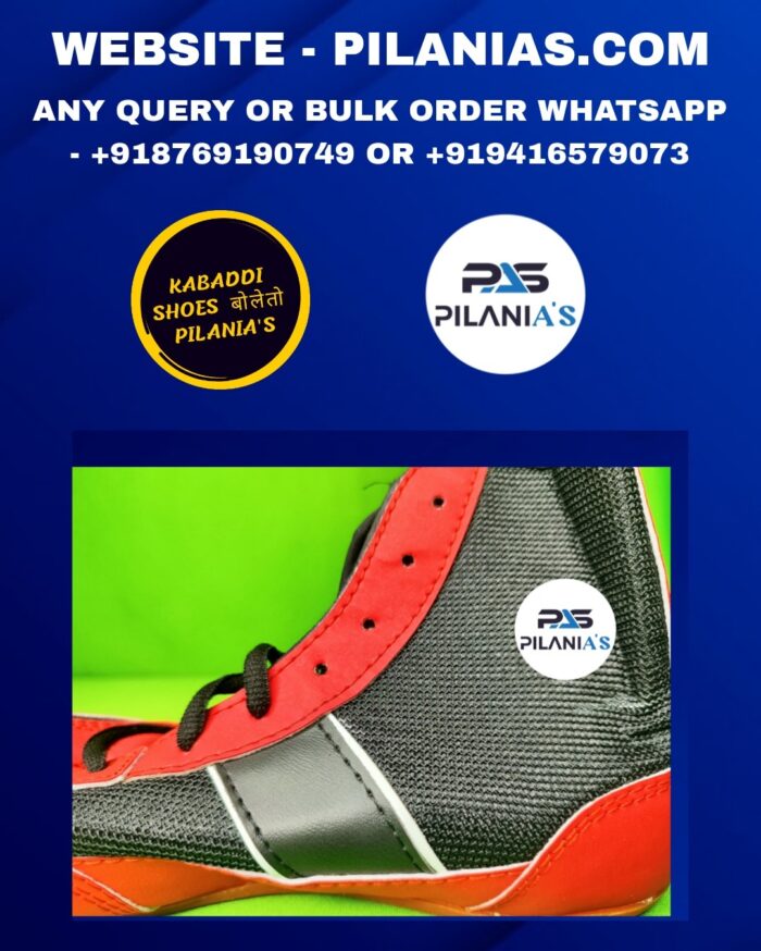 Kabaddi Shoes | Red and Black - Image 3