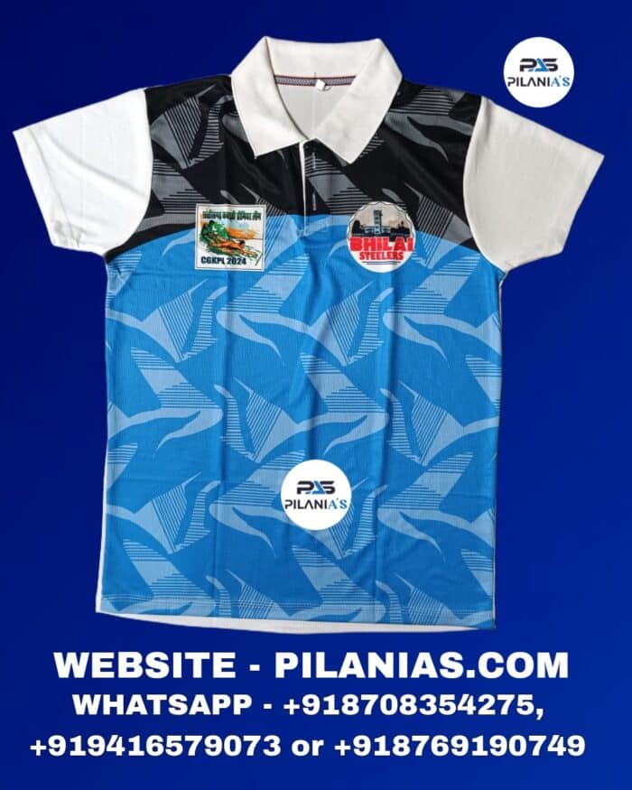 Cricket T shirt | Jersey Blue and White | Pilania's