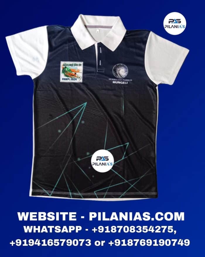 Cricket T shirt / Jersey White and Black | Pilania's