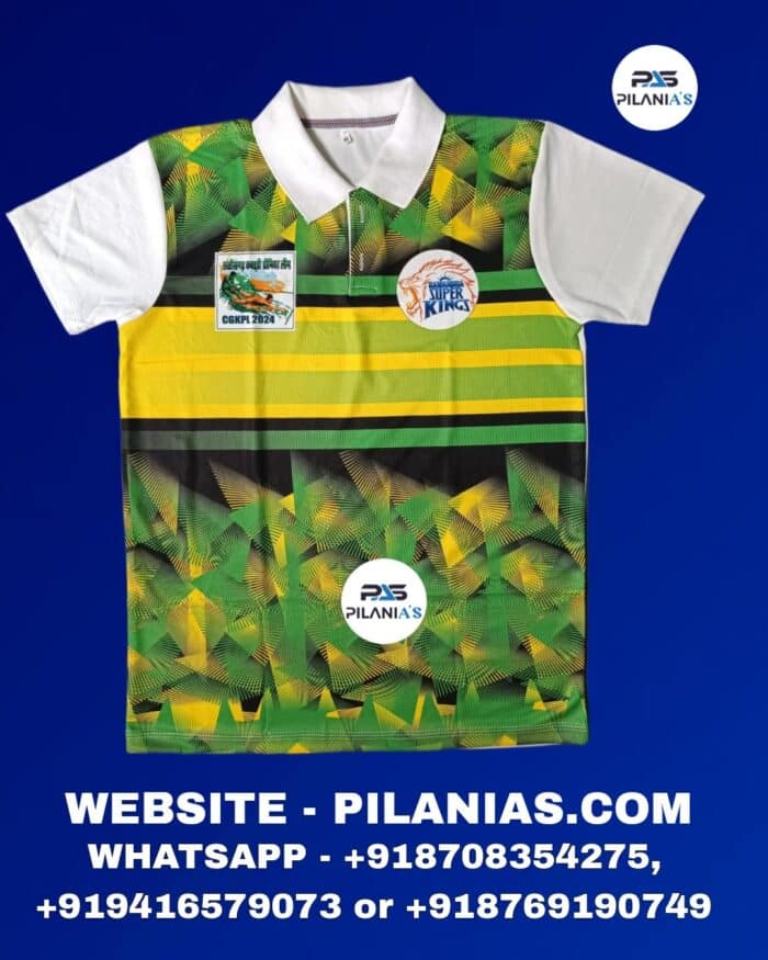 Cricket T shirt | Jersey Green and White | Pilania's