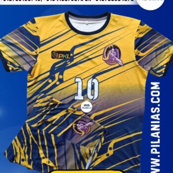 Kabaddi Jersey | Men's Kabaddi Sports Jersey New Model 2025 | Yellow and Blue Kabaddi Jersey