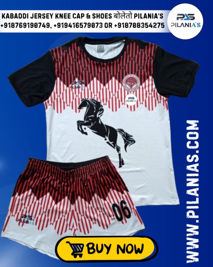 Kabaddi Jersey | Men's Kabaddi Sports Jersey New Model 2025 | Red and White