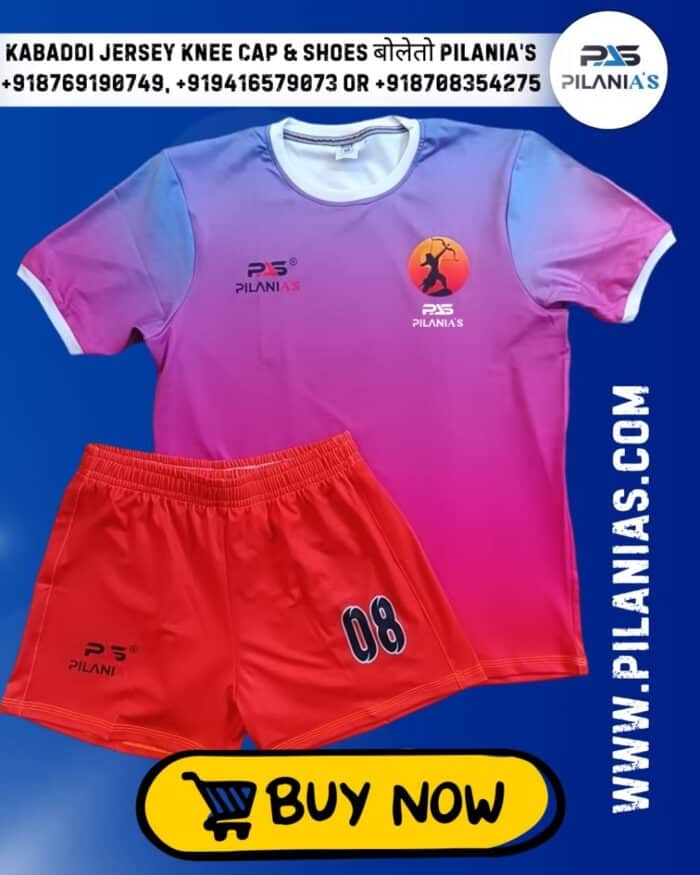 Kabaddi Jersey | Men's Kabaddi Sports Jersey New Model 2025 | Pink Kabaddi Jersey