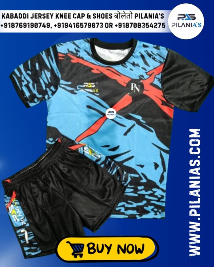 Kabaddi Jersey | Men's Kabaddi Sports Jersey New Model 2025 | Blue and Black New Design